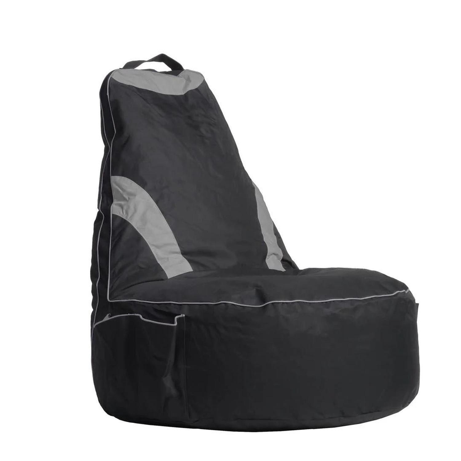 Gamer Bean Bag Silver Grey