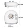 Fan Heater 2000 Watt White/Grey
