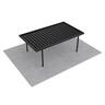 Single Carport L: 6050mm, W:3600mm, H:2100mm Black