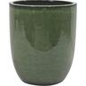 Glazed Corsica Ceramic Pot Small Forest Green