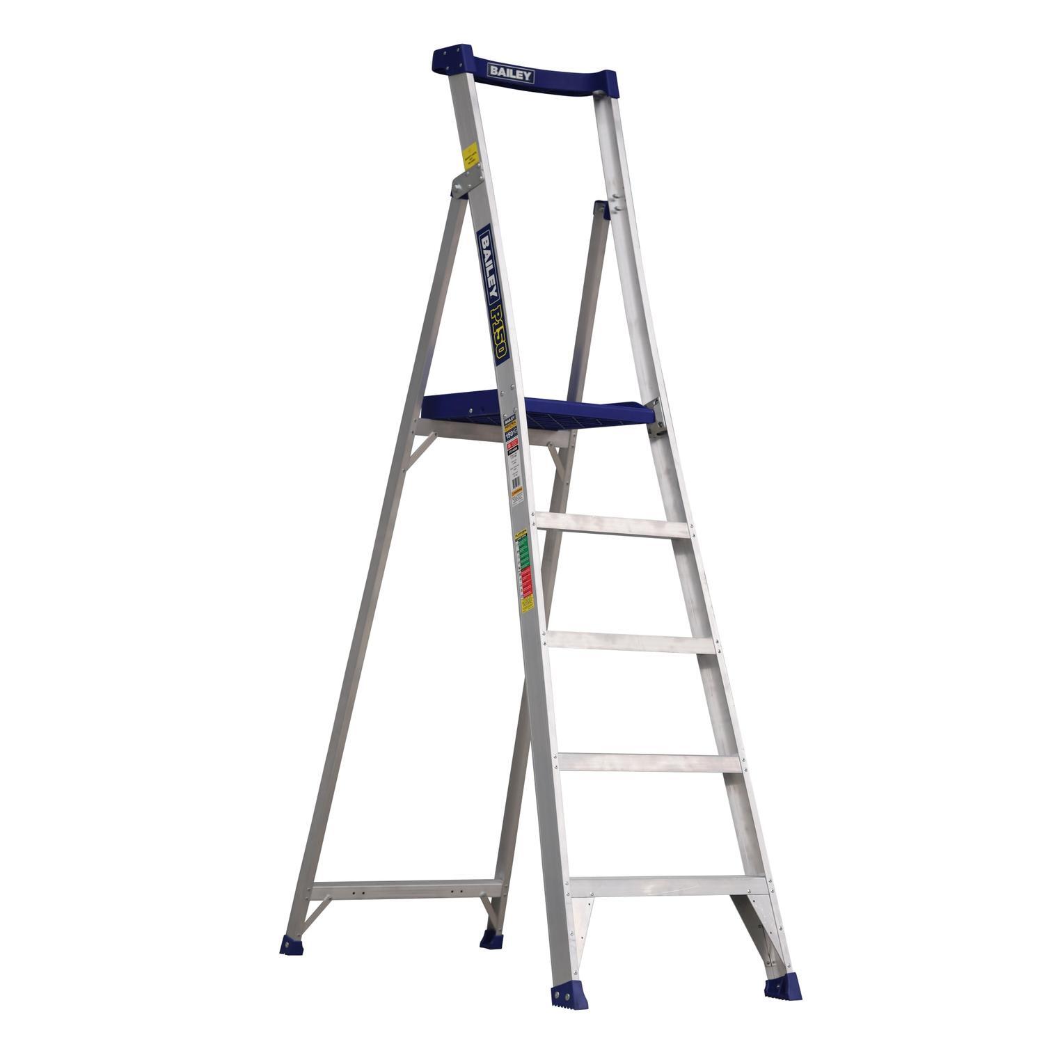 P150 Platform Step Ladder 5 Step Aluminium