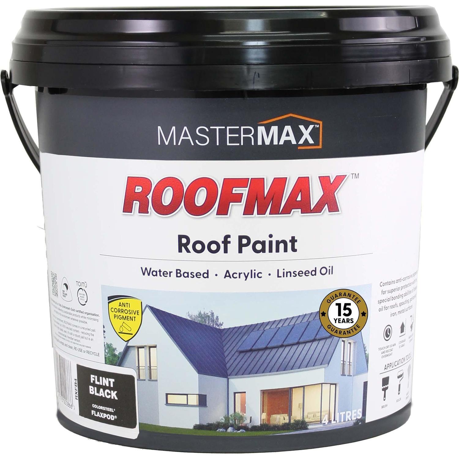 Roof Paint Anti Corrosive and Linseed Oil 4L Flint Black