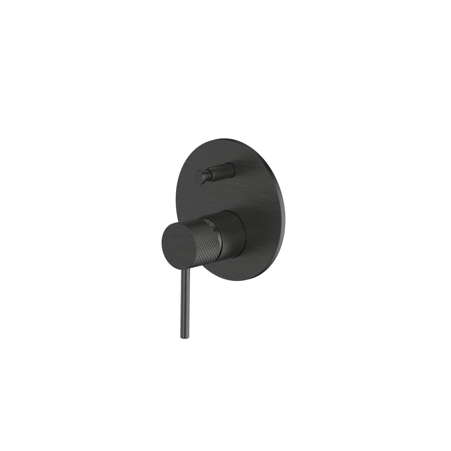 Shower/Bath Mixer with Div  Gunmetal