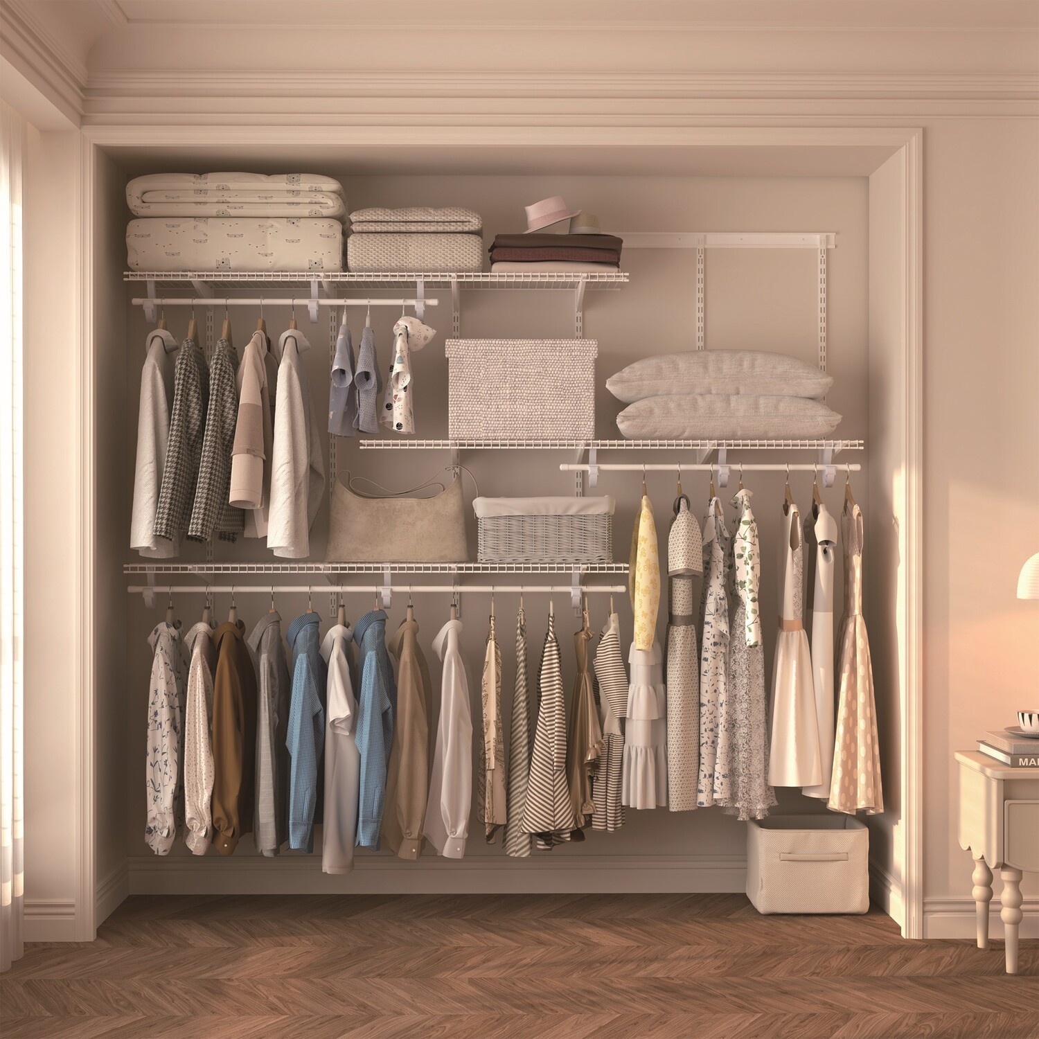 Quick Track Standard Shelf Kit H: 2400  mm, W: 400 mm