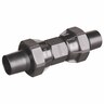 Straight Coupling 15mm Black