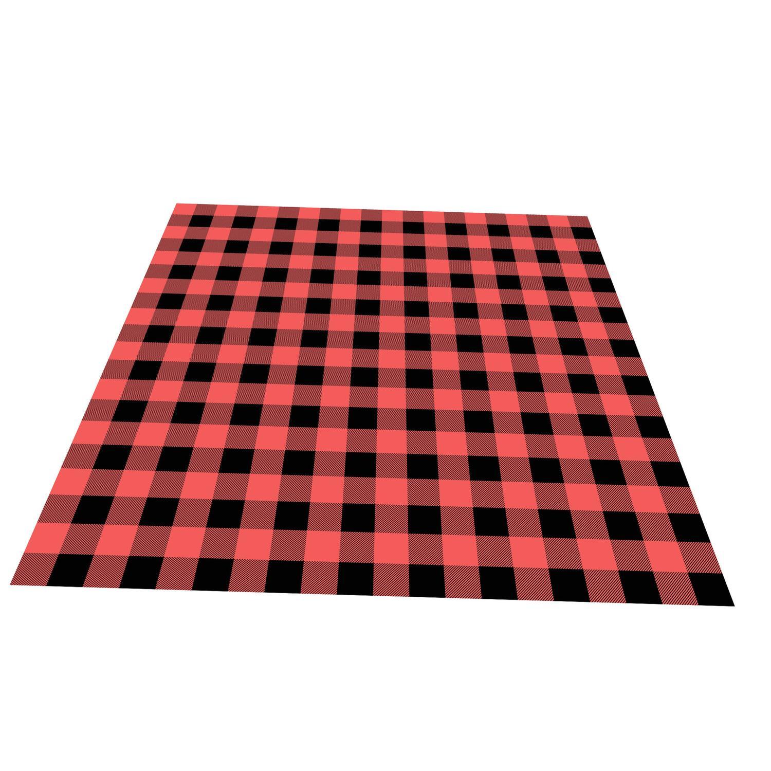 Picnic Rug 2m x 2m Red Checkered