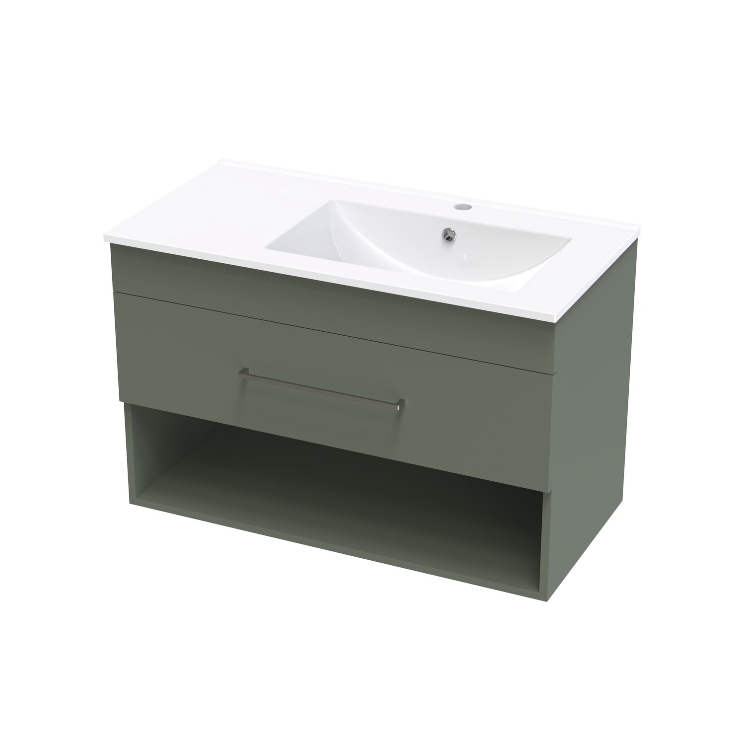 Cashmere Valley 900 Right Hand Bowl Drawer Open Colour