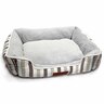 Dog Bed Medium Green Stripe