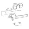 Window Handle Aria Helix Seal High Profile Left Hand  Appliance White