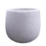 Tulip Round Terrazzo Pot S White
