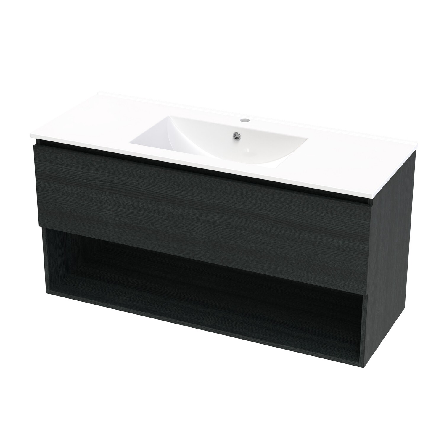 Single Drawer Open Wall Hung Vanity