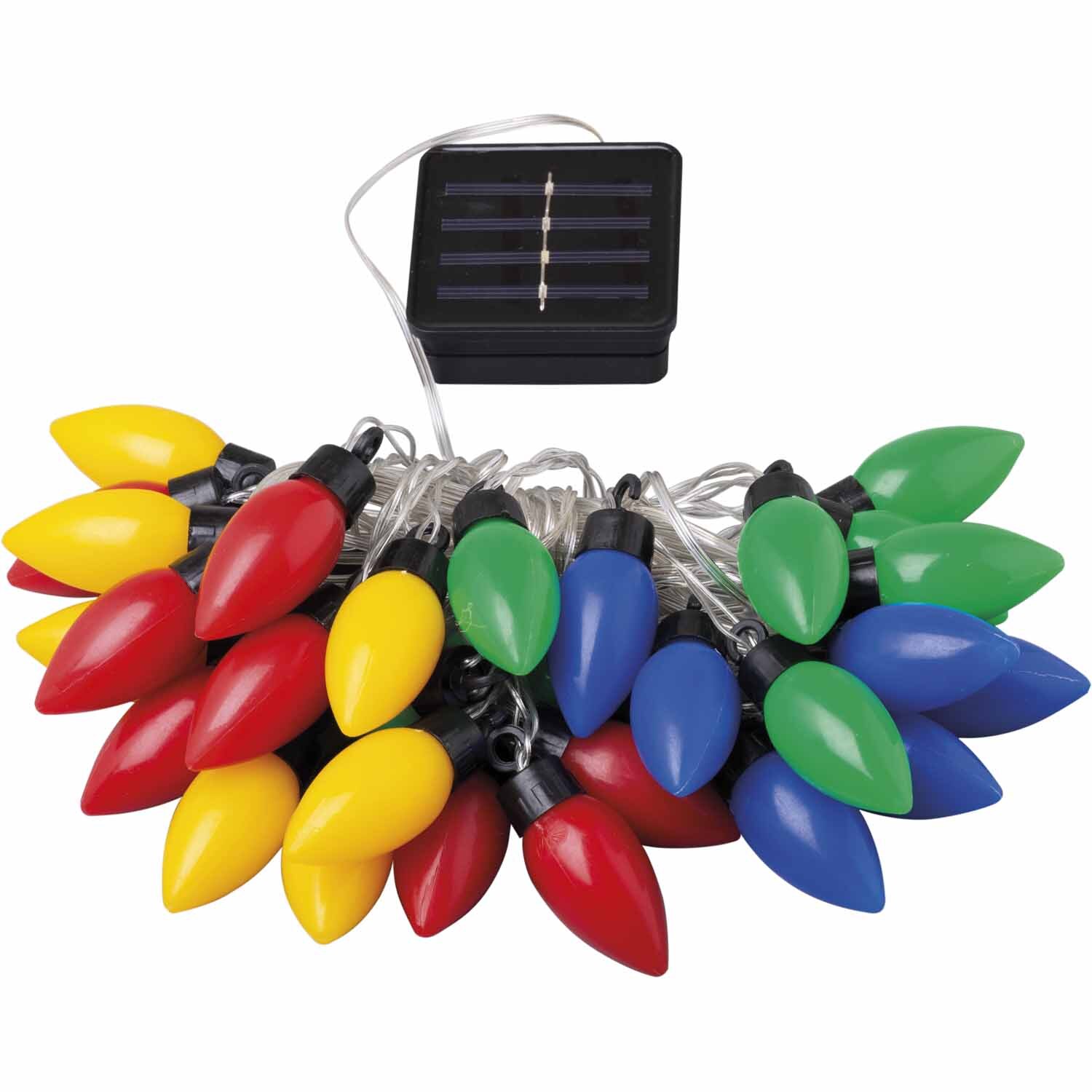 Solar 30 Vintage LED String Globes