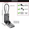 Key Safe Nextgen Wallmount Cable Master Black/Grey