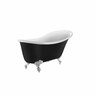 Abbey Freestanding Bath 1625mm Black & White