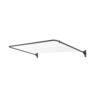 Folding Frame Clothesline 33m Black