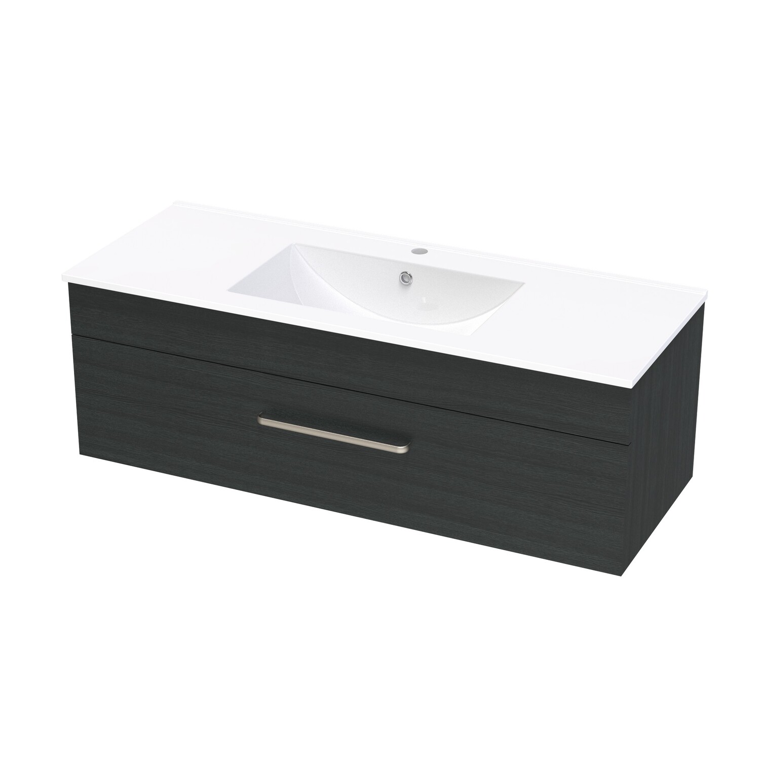 Pacific 1200 Single Drawer Charred Oak