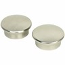 Closet Pole End Caps 33mm Brushed nickel