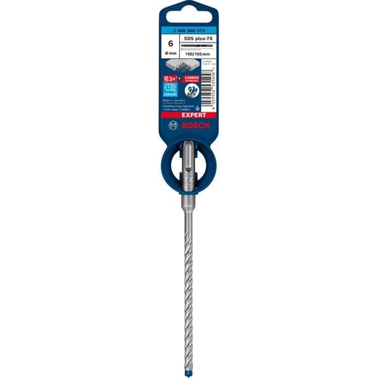 SDS Plus-7x Hammer Drill Bit 6 x 100 x 165mm