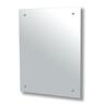 Mirrox Polished Edge Mirror with Holes 400 x 600mm Silver