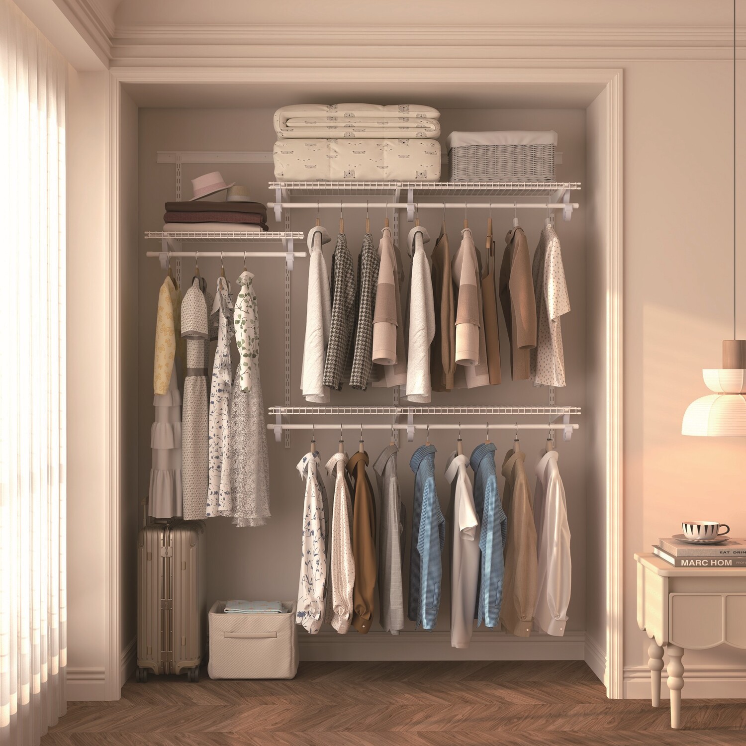 Quick Track Standard Shelf Kit H: 1800 mm, W: 400 mm