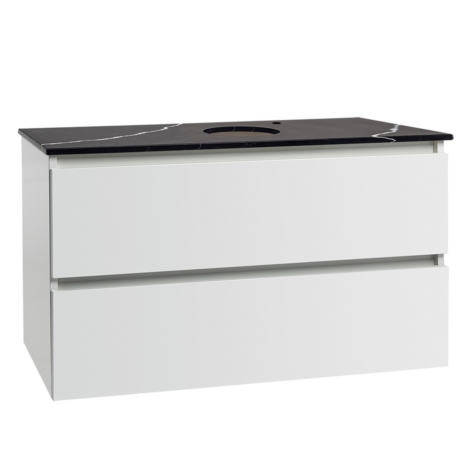 Valencia Wall Hung Single Bowl 2 Drawers