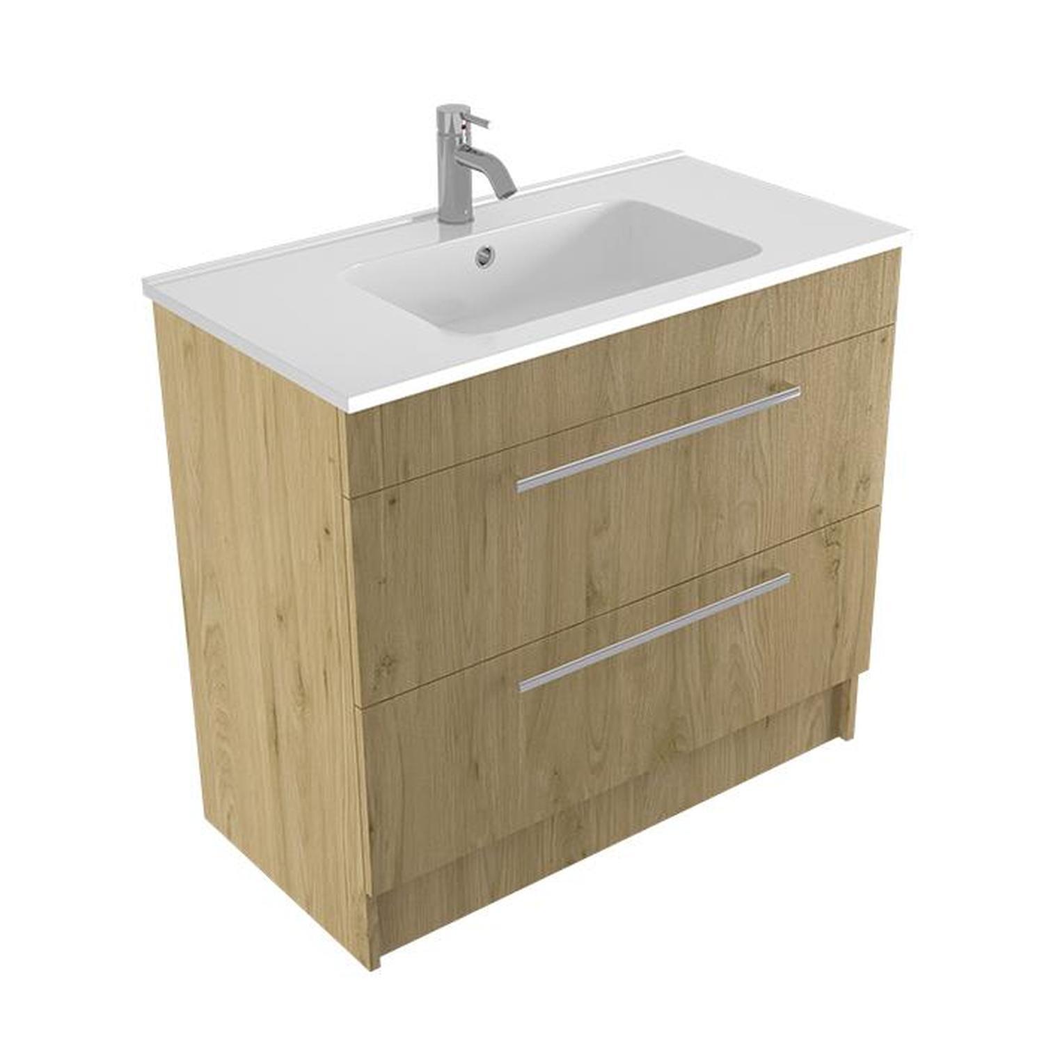Calais II Floorstanding Vanity 900mm French Oak