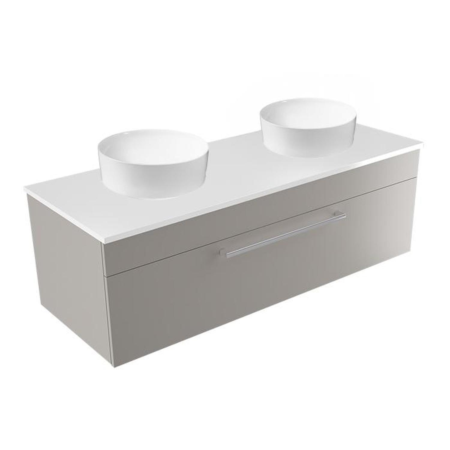 Calais Wall Vanity 1200mm Grey