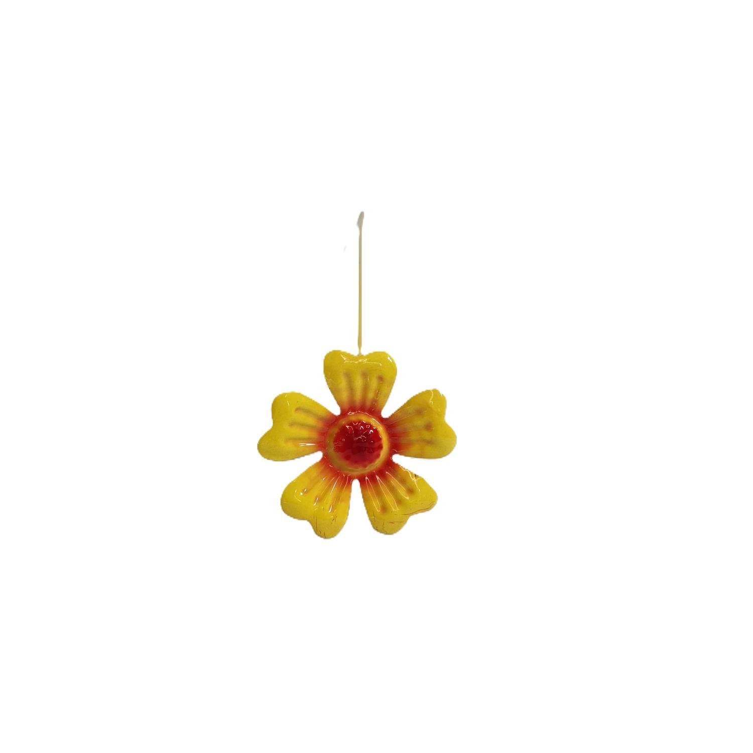 Metal Buttercup Flower on Stake