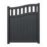 Valla Series Arch Driveway Gate H:1800mm x W:1500mm Black