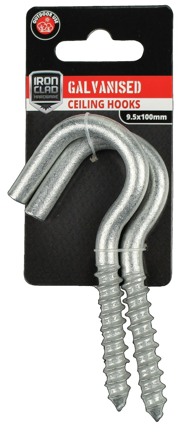 Ceiling Hooks 9.5x100mm Galvanised