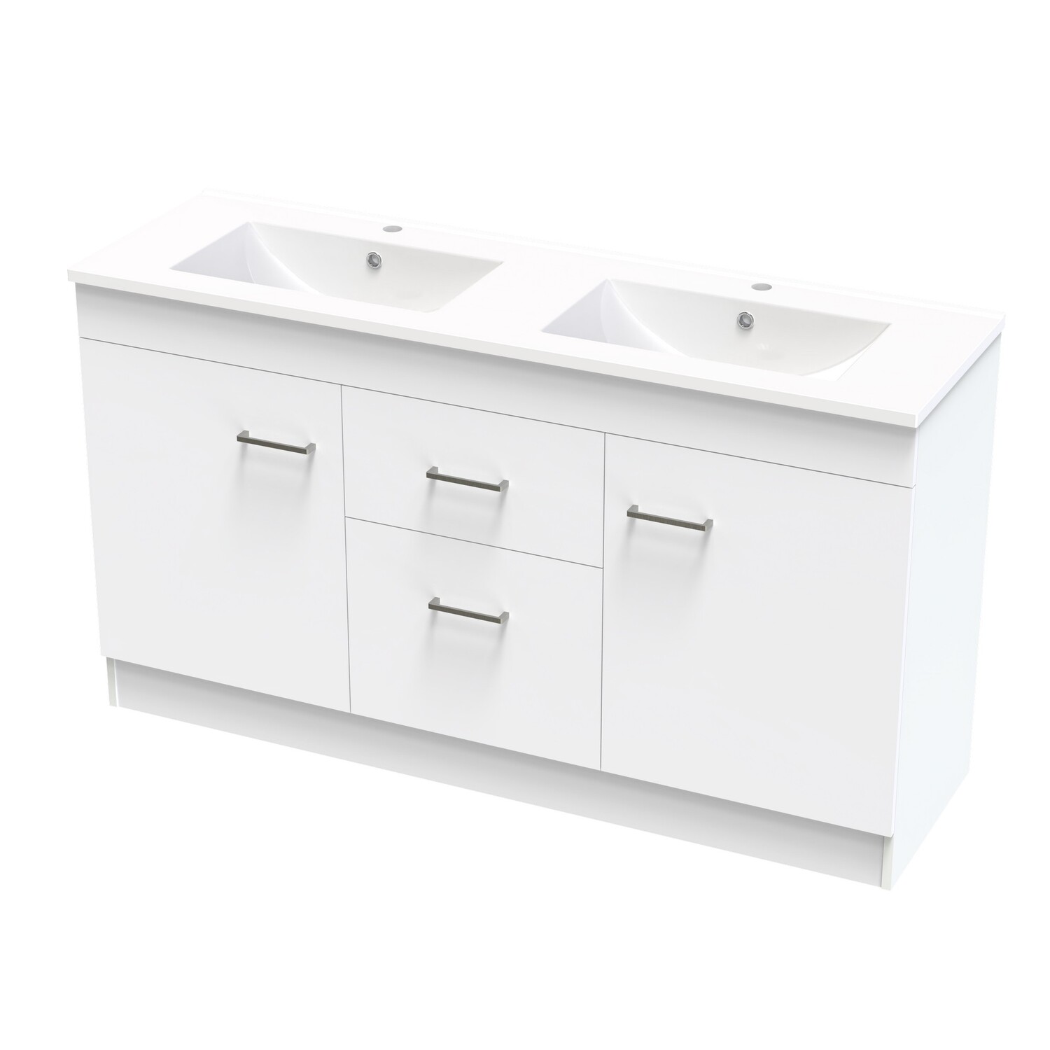 Cashmere Double Bowl Classic Floor Standing Vanity