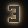 StreetGlo Solar Illuminated Number - Three