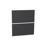 Floor Standing Vanity Cabinet Handleless Drawer Front Set 600mm Matte Black