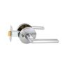 Medio Plus Series Alba Privacy Lever Set with QuickFix Brushed Satin Chrome