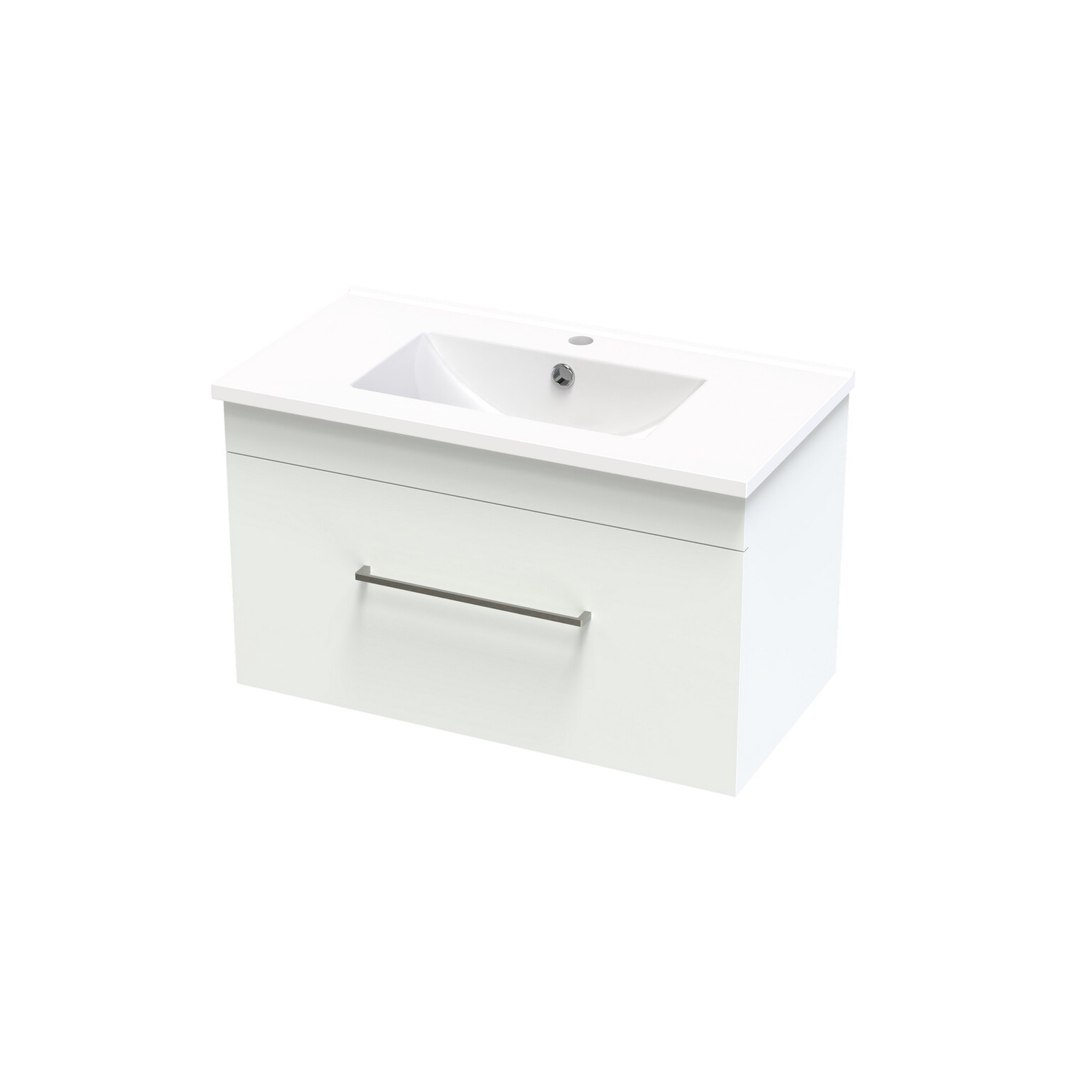 Cashmere Slim Single Drawer Wall Hung Vanity