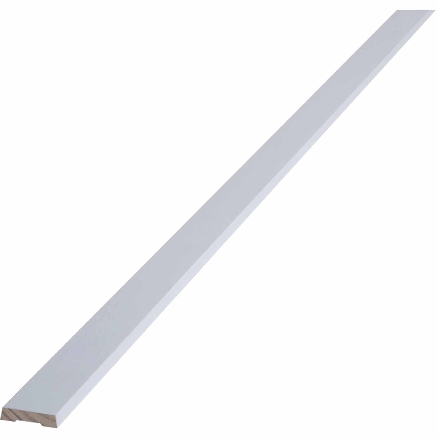 Radiata Bevelled Architrave Fingerjointed Untreated W:40mm, D:10mm, L:5400mm