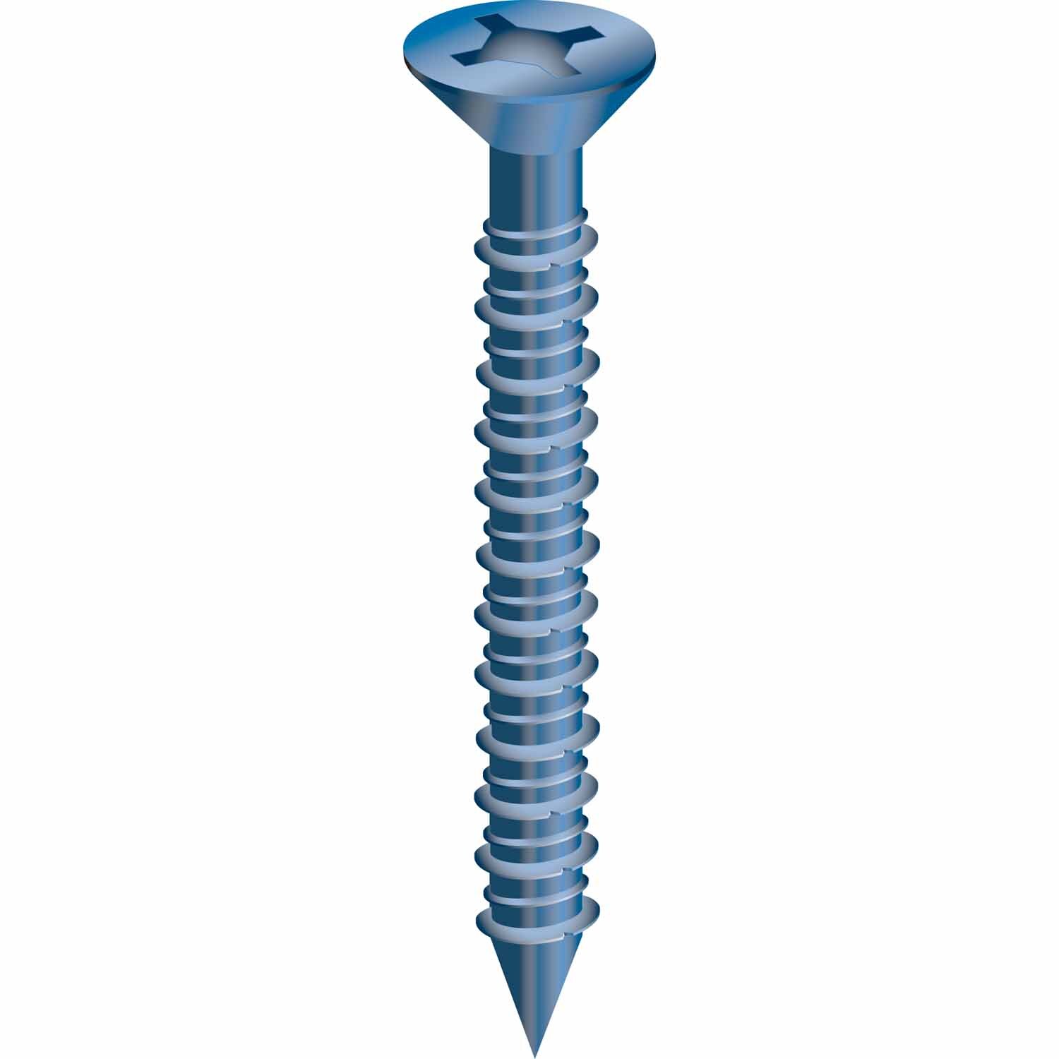 Concrete Screws Countersunk Head 100 Pack