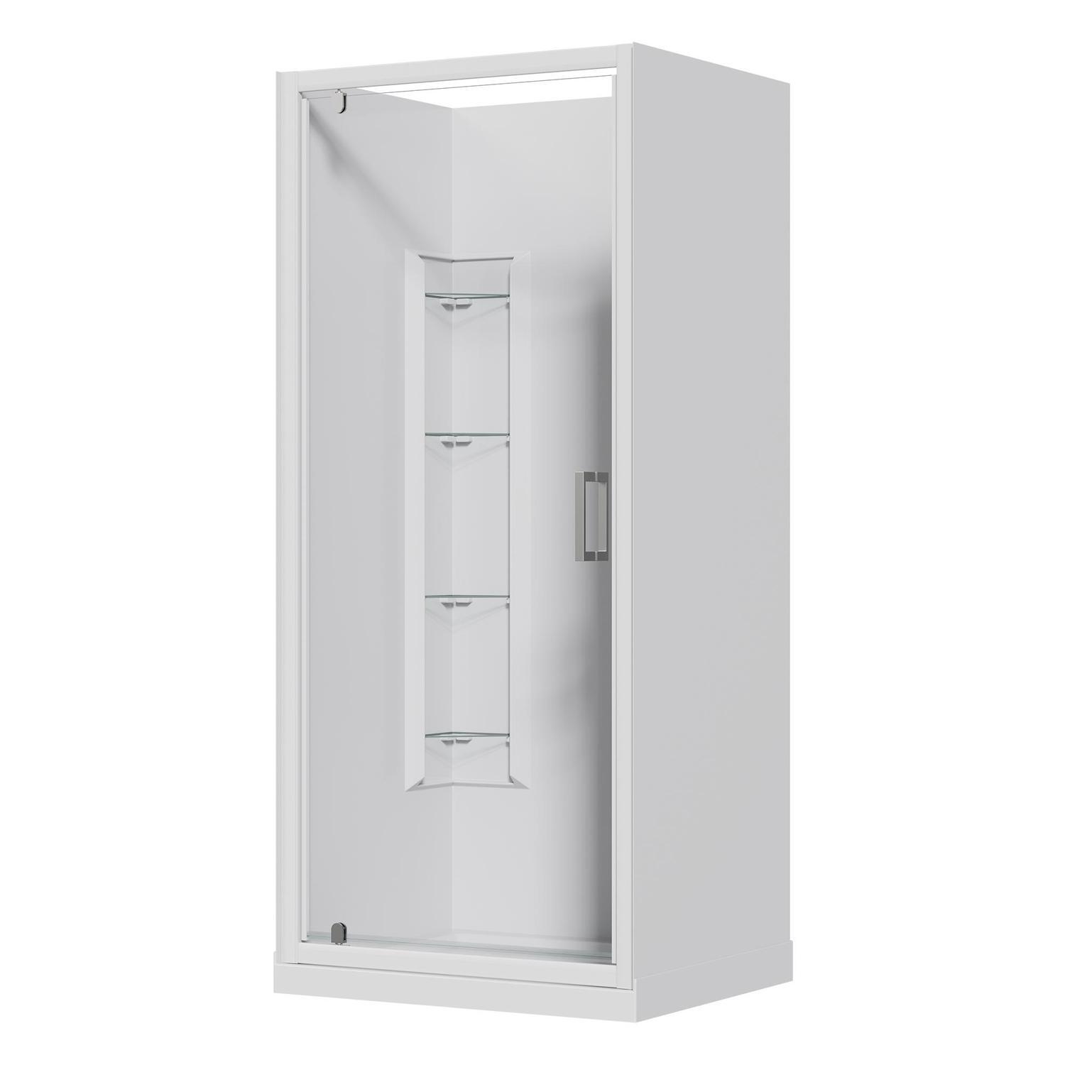 Alcove Corner Mould Acrylic Shower 750 x 900 x 2015mm White