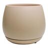 Indoor Addie Pot and Saucer 9cm Taupe