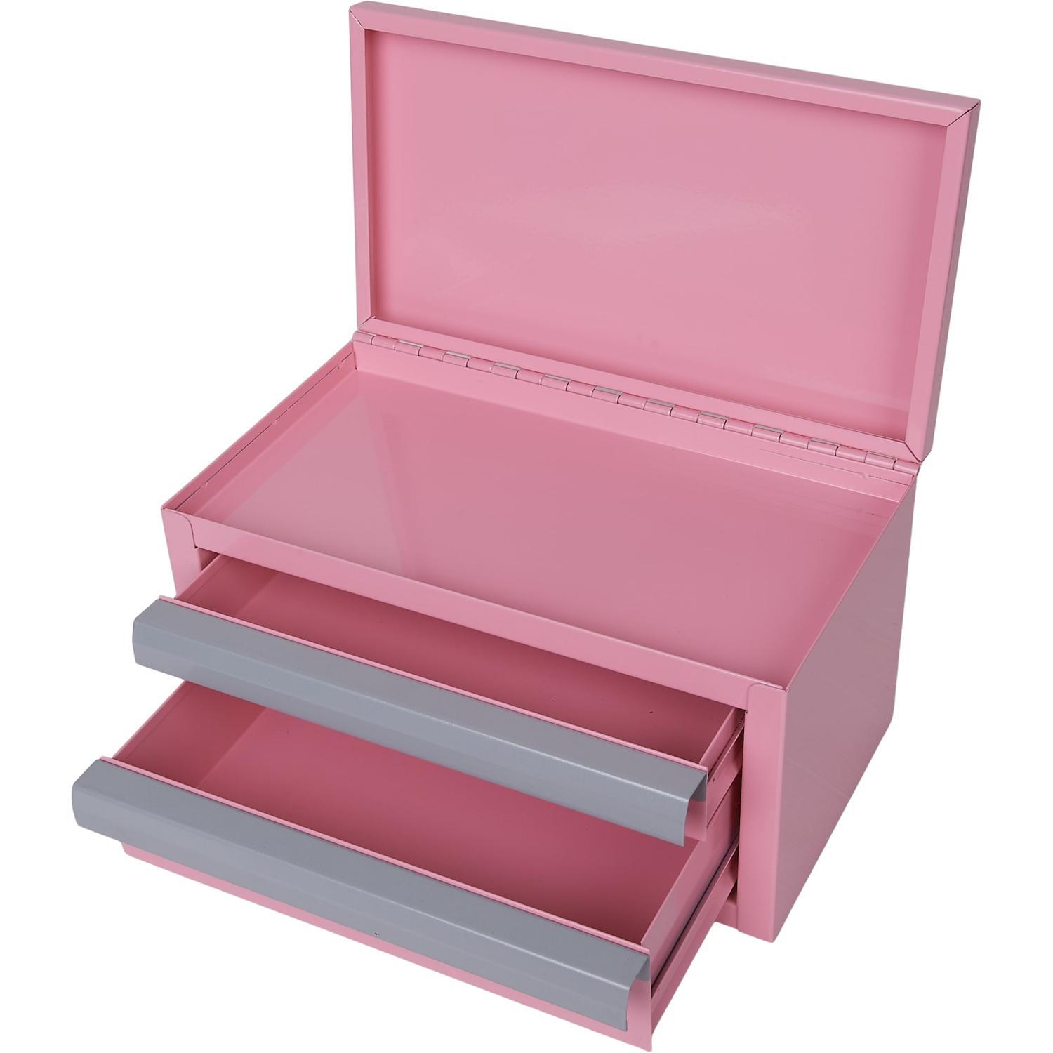 Mini Tool Chest 2 drawer Pink