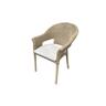 Canzo Outdoor Wicker Dining Chair Natural