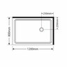 Capricorn Square Shower Moulded Wall Right Hand Tray with 2 Panel Sliding Door
