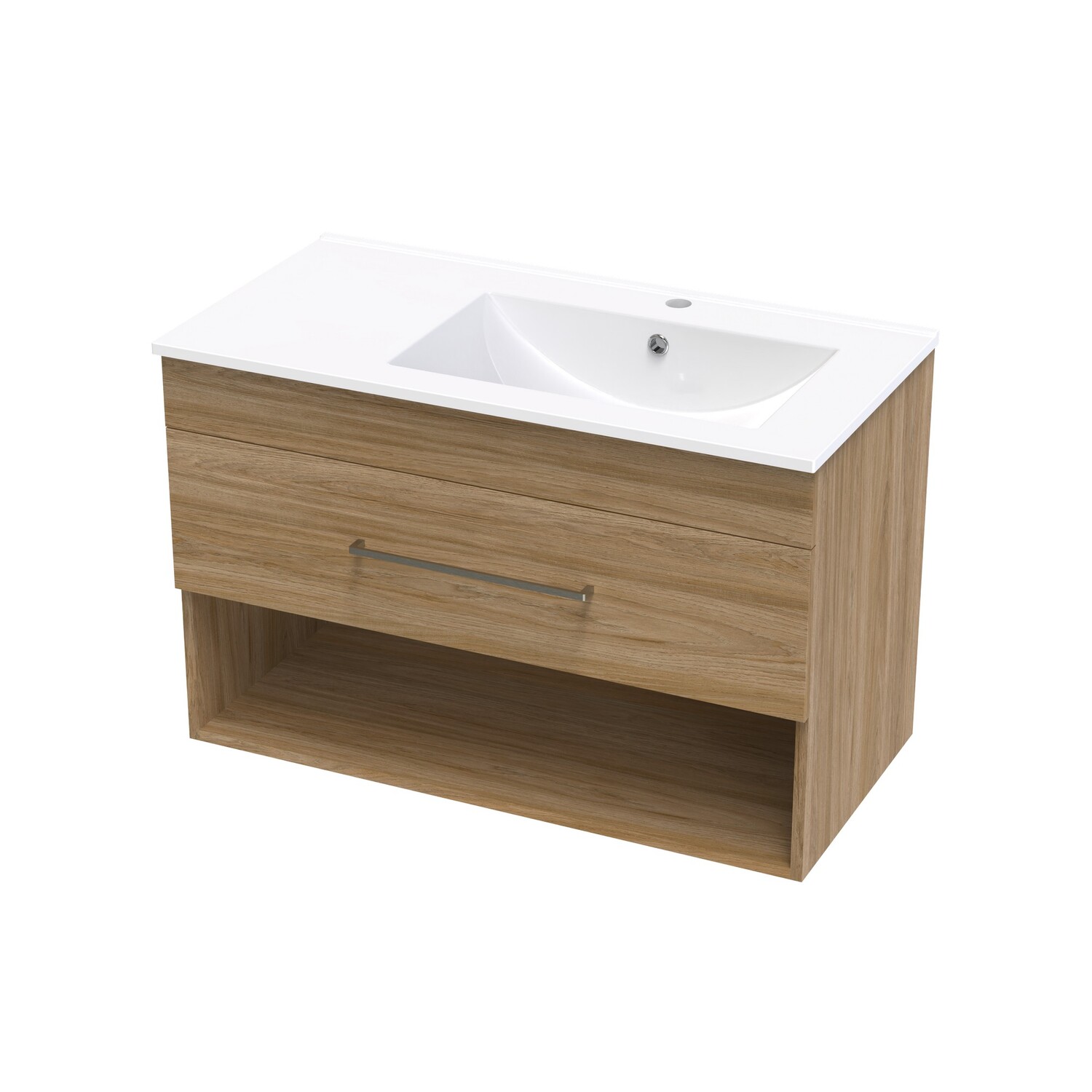 Cashmere Valley 900 Right Hand Bowl Drawer Open Colour