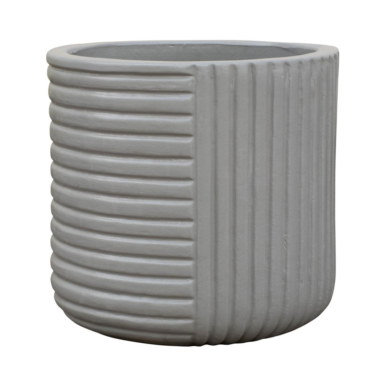 Alex Indoor Pot 37cm Grey