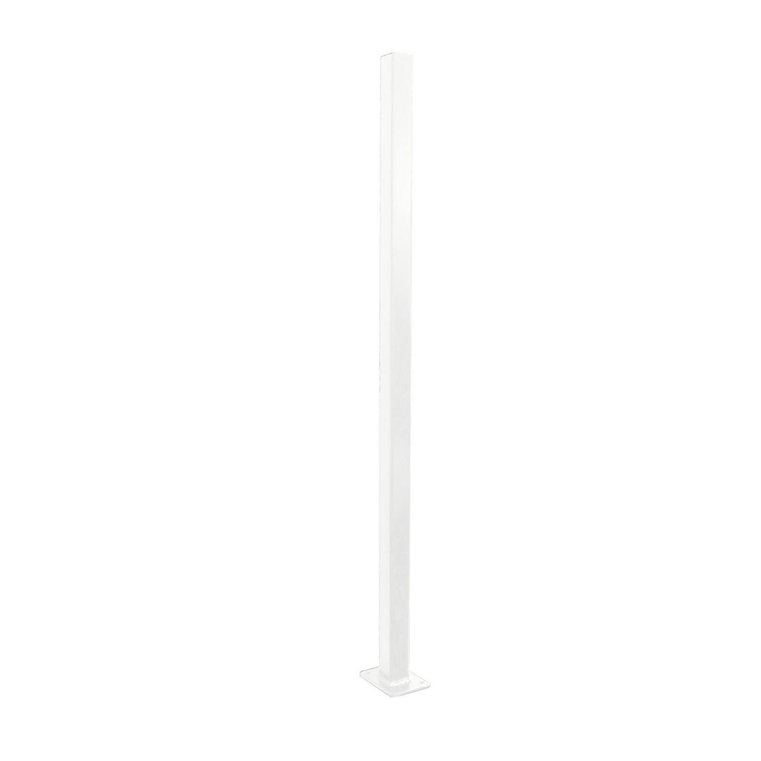 Aluminium Flanged Fence Post  H: 1800mm, W:50mm, D: 50mm