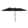 Market Umbrella 4.5m Double Black