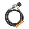 Hose and Regulator 2kg 180° Safelok (LCC27) Regulator BBQ 5/8" UNF Outlet 900mm Hose