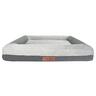 Plush Dog Bed Dark Grey L