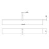 Balustrade Top Mount Handrail Inline Joiner