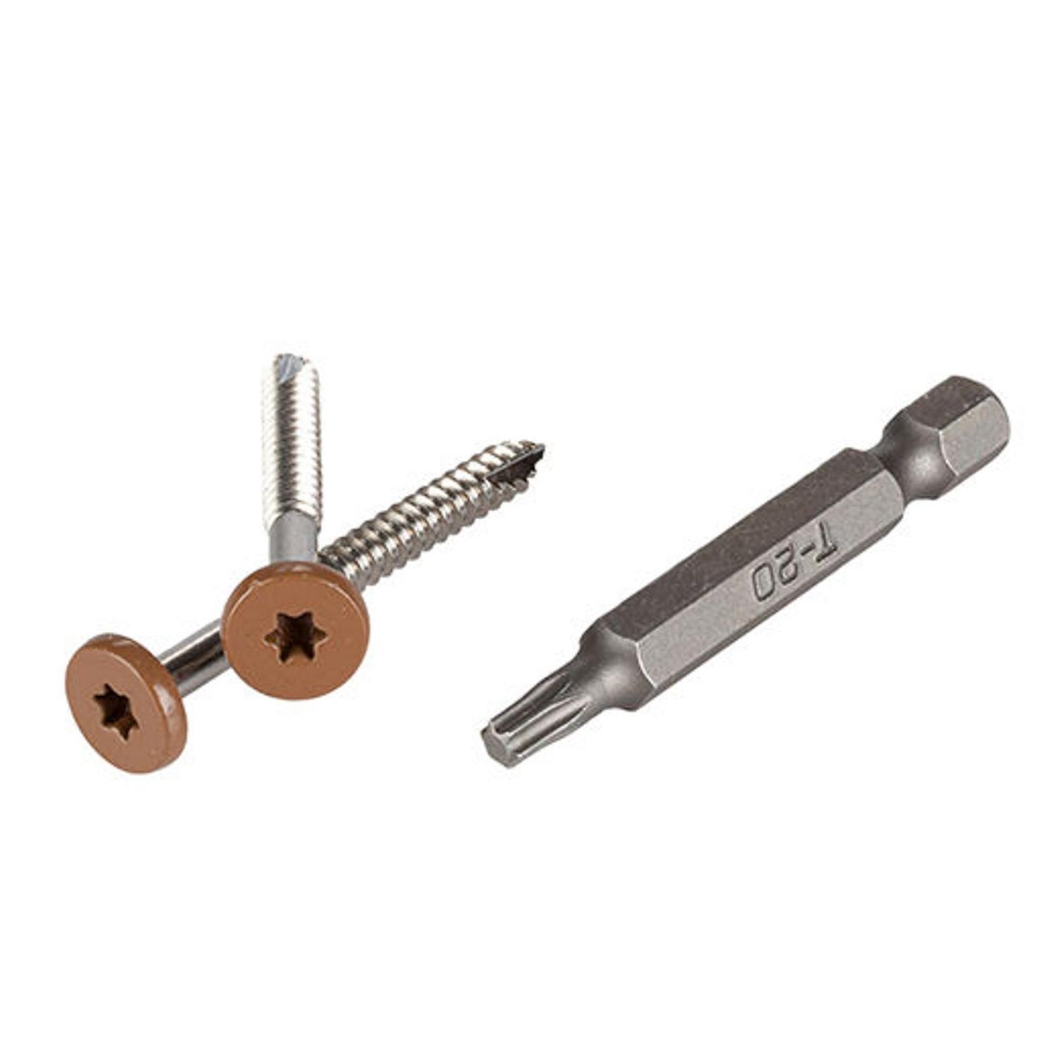 Coconut Husk TOPLoc 45mm Fascia / Riser Screws 100 pack